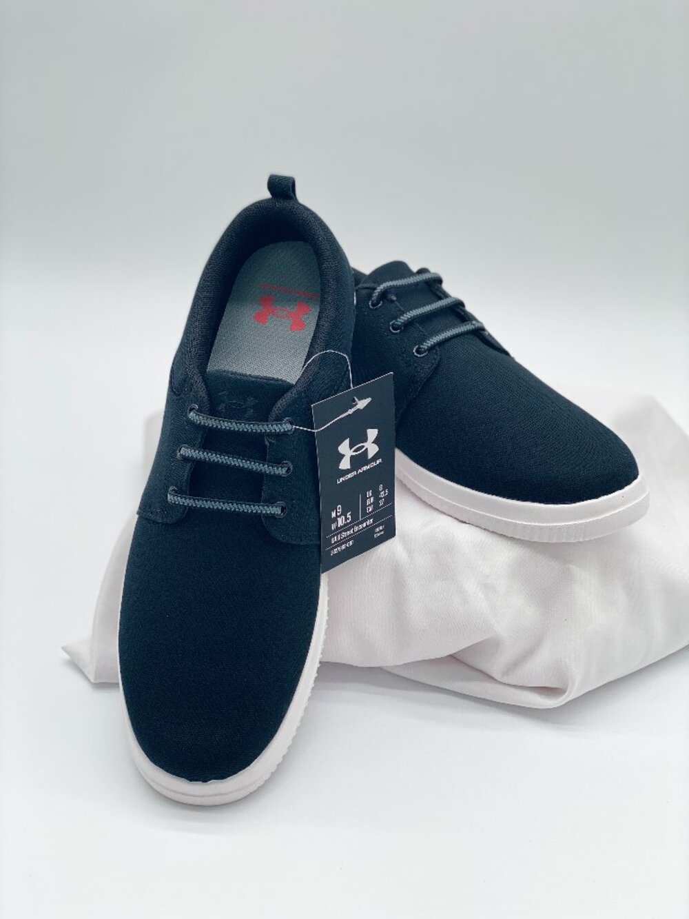 NWT Under Armour UA Street Encounter Black Casual Sneakers Men’s 9